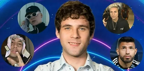 Coscu, Bizarrap, Duki y el Kun Agüero bancaron en redes a Agustín, el platense de Gran Hermano