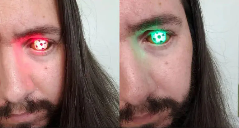 Perdió un ojo por un cáncer y decidió reemplazárselo por una linterna LED