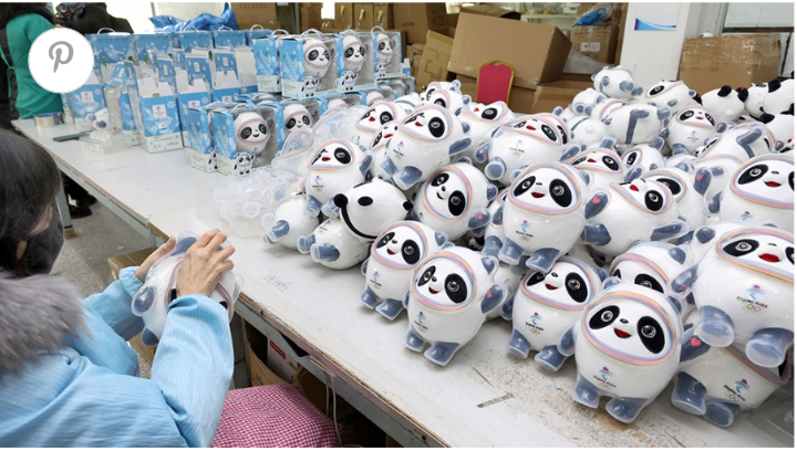 Furor total por la mascota de los Juegos Olímpicos de Invierno Beijing 2022