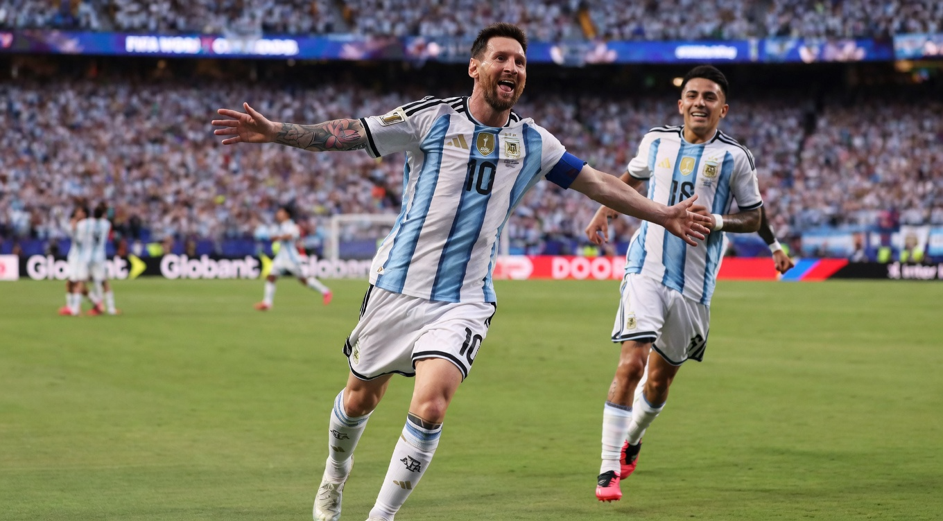 Argentina debutó con un contundente 3-0 ante Argelia