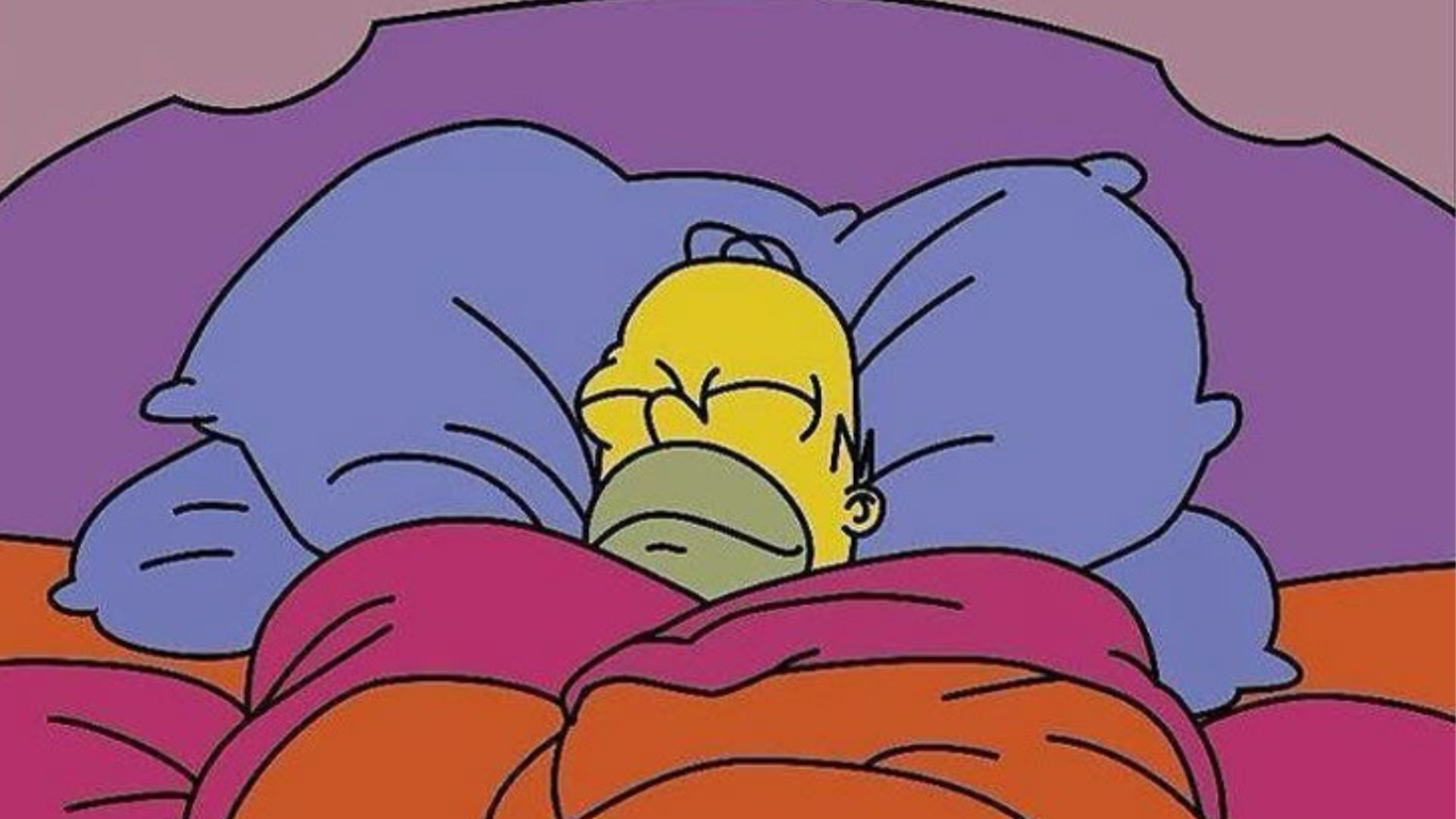 Julio llegó con frío y todos queremos estar como Homero