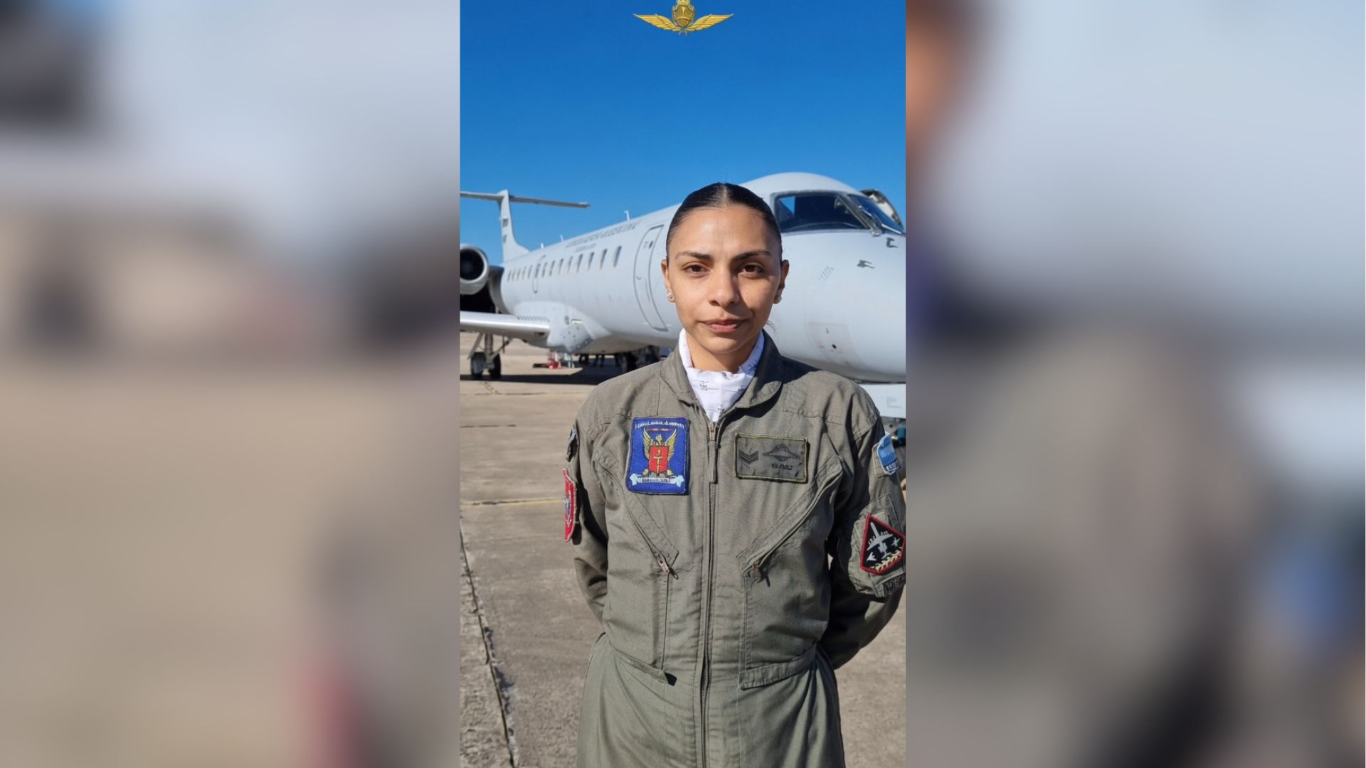 Una mecánica aeronáutica de Villa Mercedes participa de la misión humanitaria argentina en Venezuela