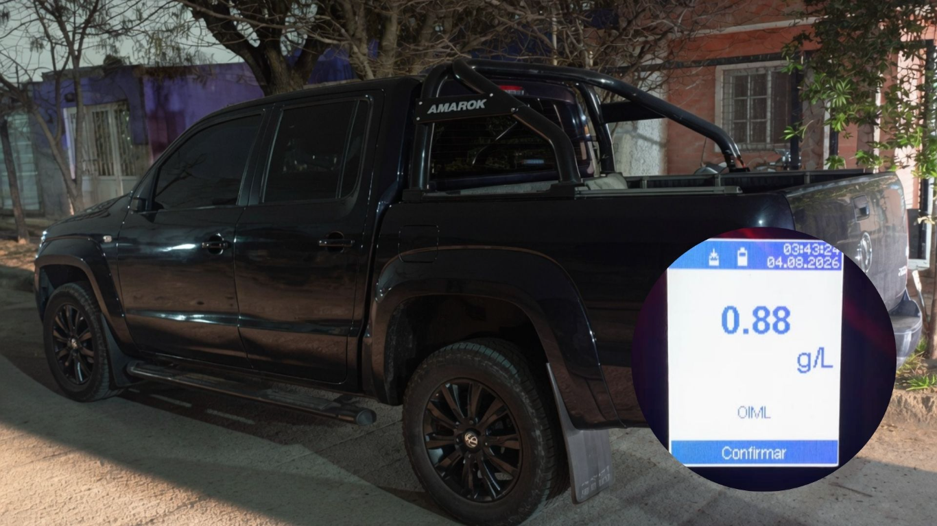 Villa Mercedes: secuestraron una camioneta tras detectar a un conductor alcoholizado que circulaba en contramano