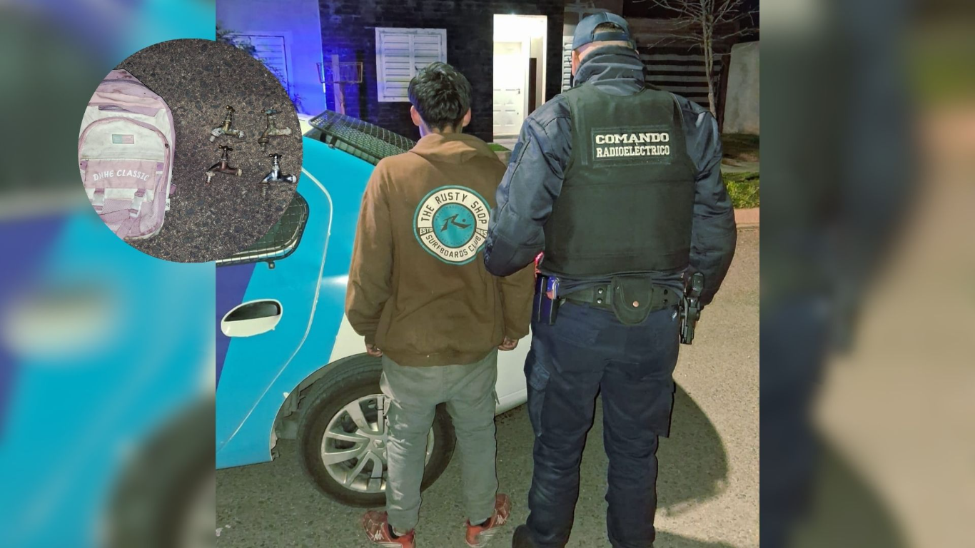 Villa Mercedes: demoraron a un adolescente con cuatro canillas de bronce