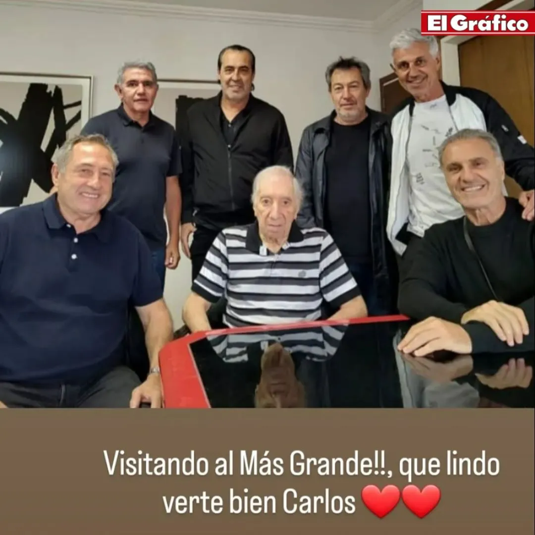 La emotiva visita de los campeones del mundo del 86 a Carlos Bilardo: el mensaje que compartió Rugge