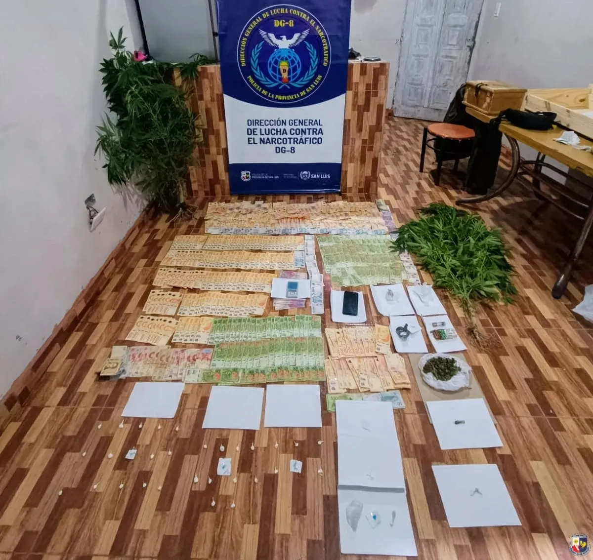 Villa Mercedes: la Policía incautó droga valuada en casi 2,5 millones de pesos