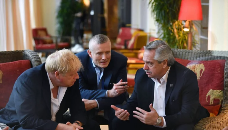 Alberto Fernández habló sobre Malvinas en su reunión con Boris Johnson